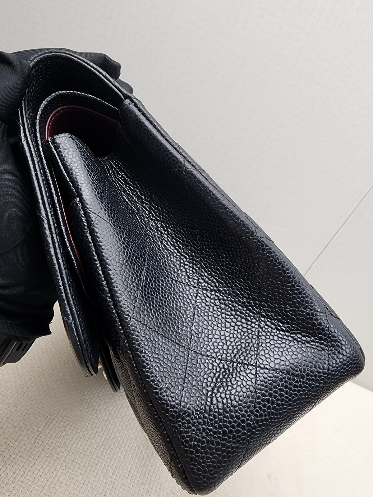Chanel Black Caviar Jumbo CF (SHW)