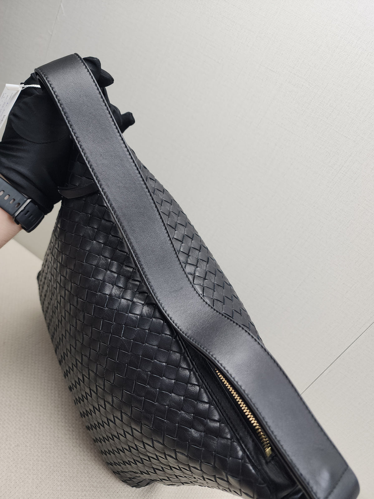 BV Black Intrecciato Hobo