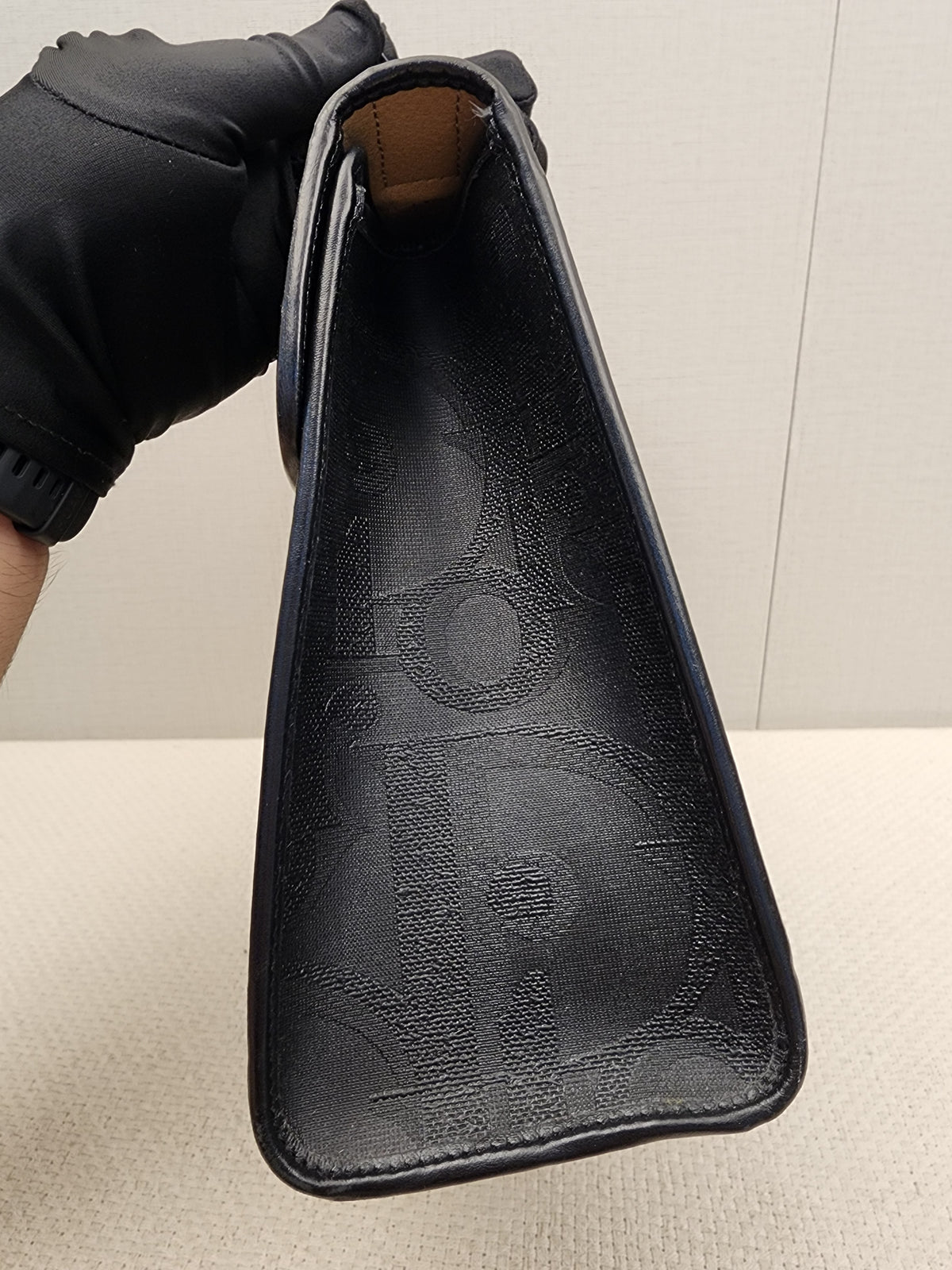 Dior Black Vintage Trotter Kelly Bag