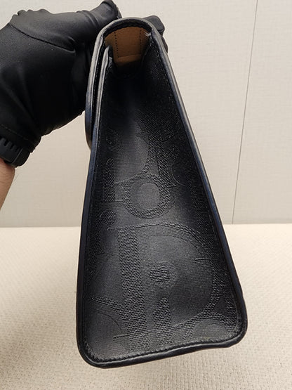 Dior Black Vintage Trotter Kelly Bag
