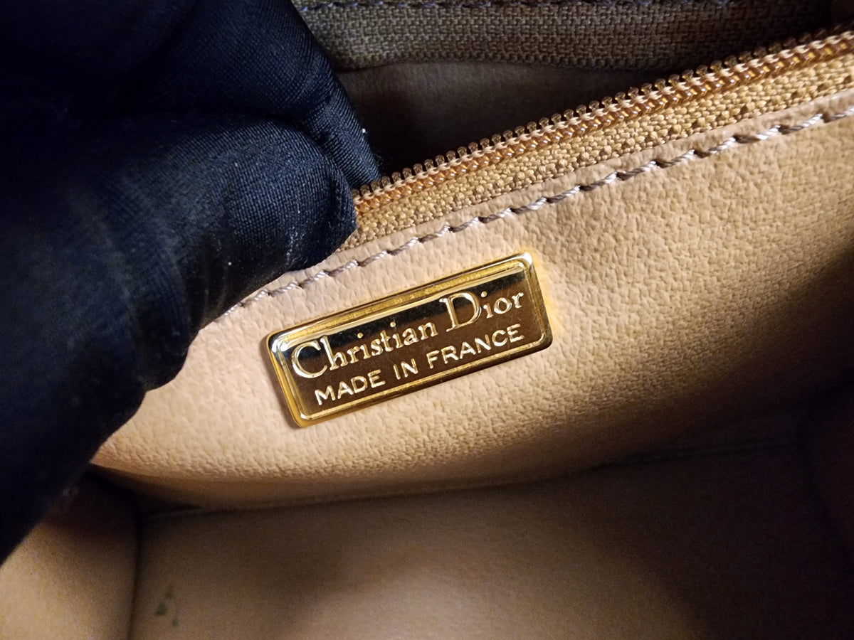 Dior Black Vintage Trotter Kelly Bag
