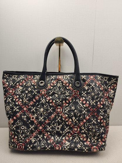 Chanel Black Coated Canvas Optic Coco Travel Tote (SHW)