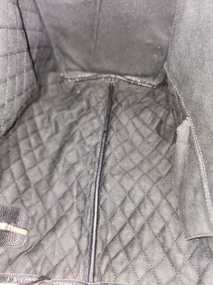 Chanel Black Coated Canvas Optic Coco Travel Tote (SHW)