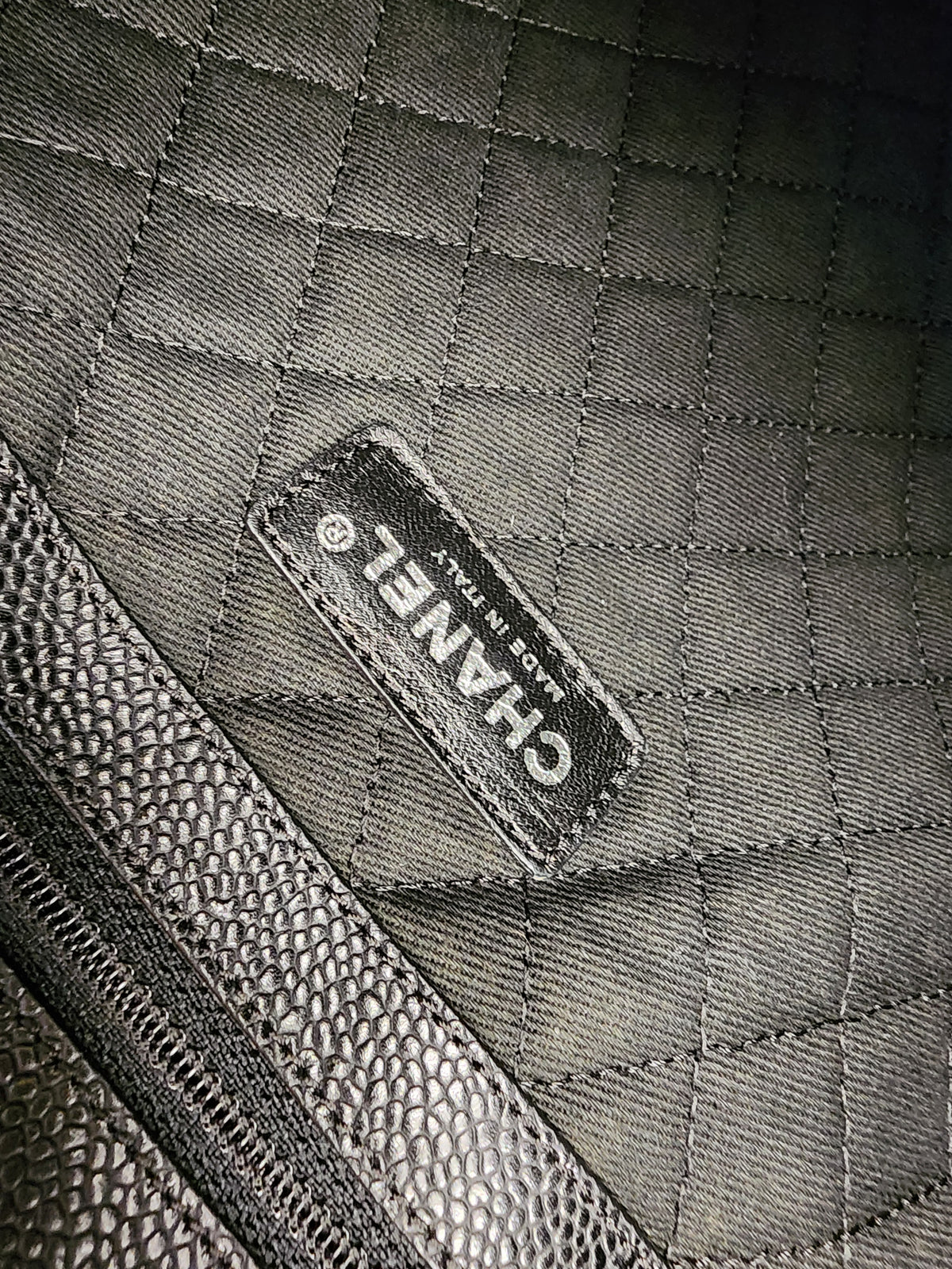Chanel Black Coated Canvas Optic Coco Travel Tote (SHW)
