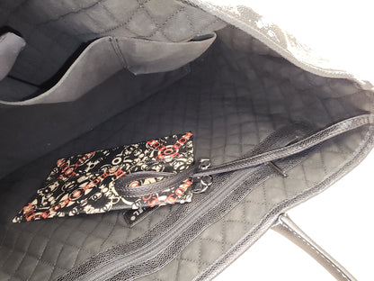 Chanel Black Coated Canvas Optic Coco Travel Tote (SHW)