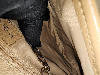 Dior Beige Calfskin Vintage Saddle Bag (SHW)