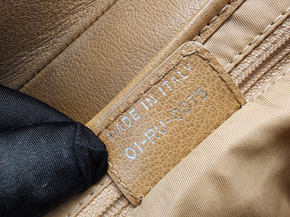 Dior Beige Calfskin Vintage Saddle Bag (SHW)