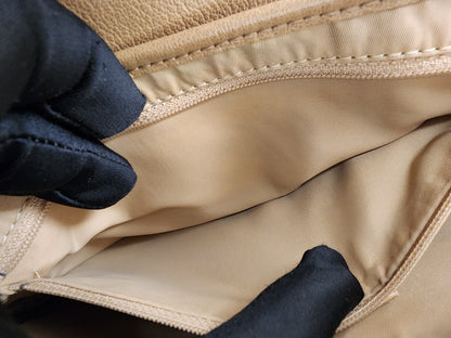 Dior Beige Calfskin Vintage Saddle Bag (SHW)