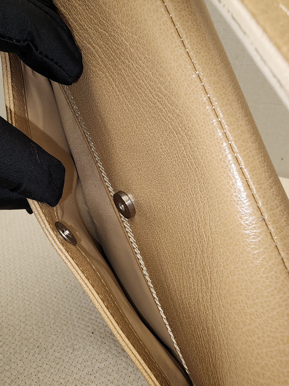 Dior Beige Calfskin Vintage Saddle Bag (SHW)
