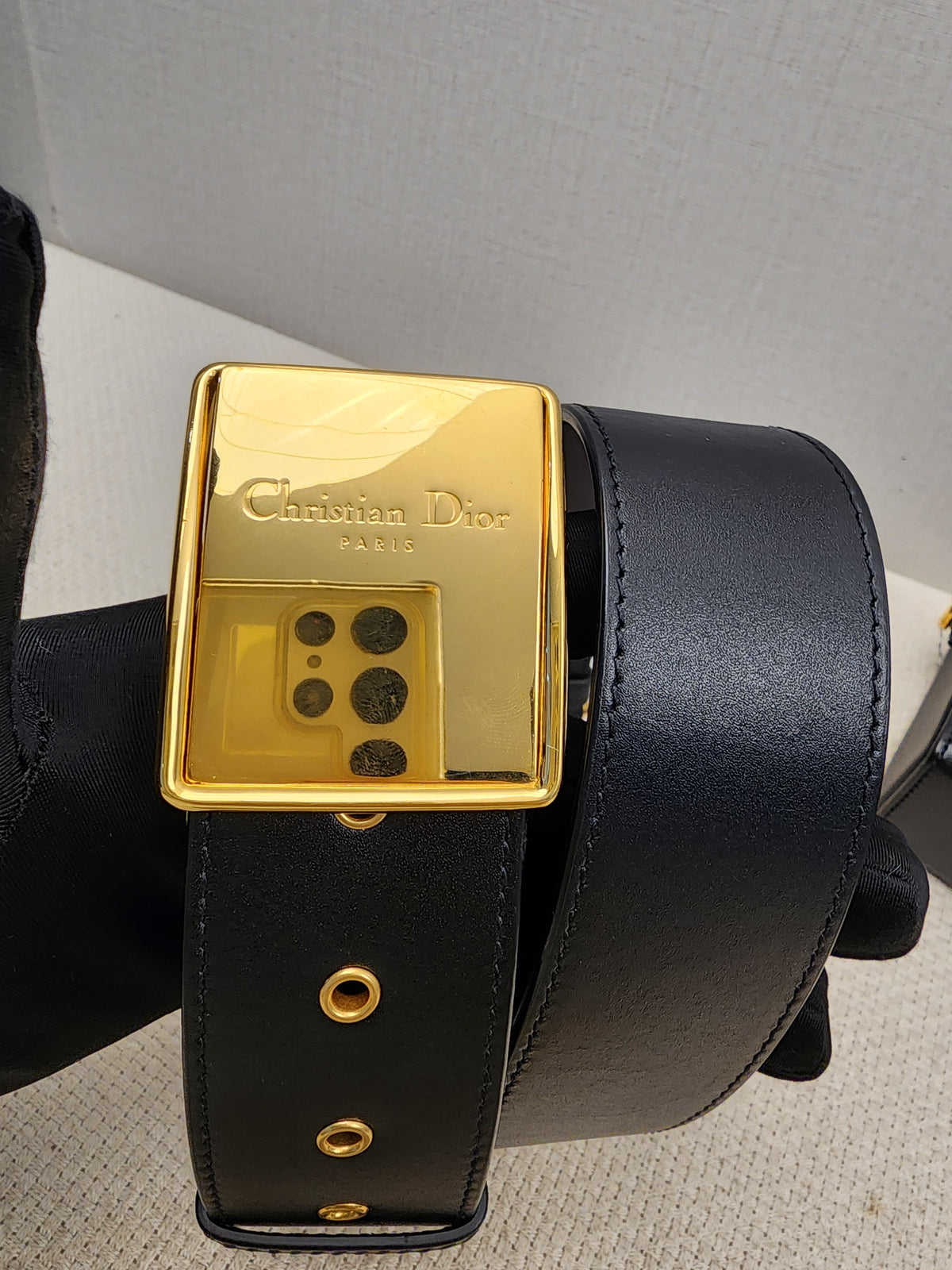 Dior Black Calfskin 30 Montaigne Box Bag (GHW)