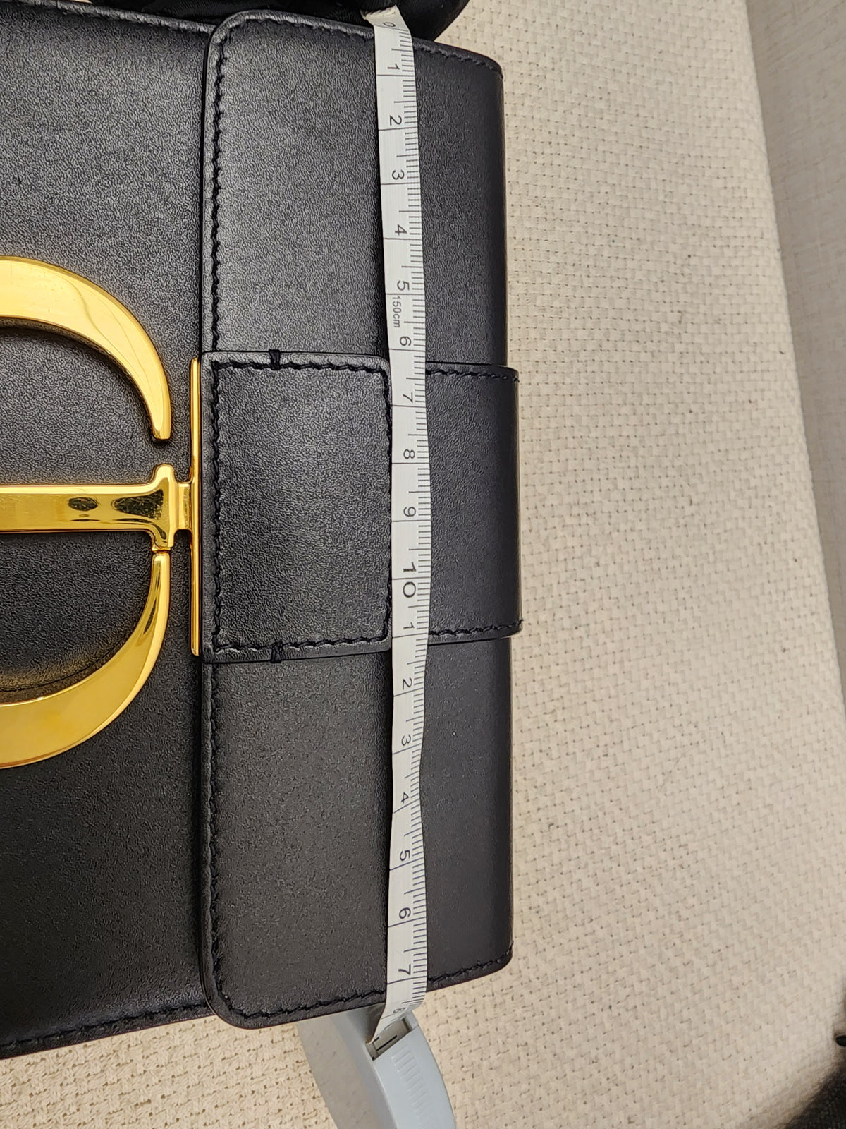 Dior Black Calfskin 30 Montaigne Box Bag (GHW)