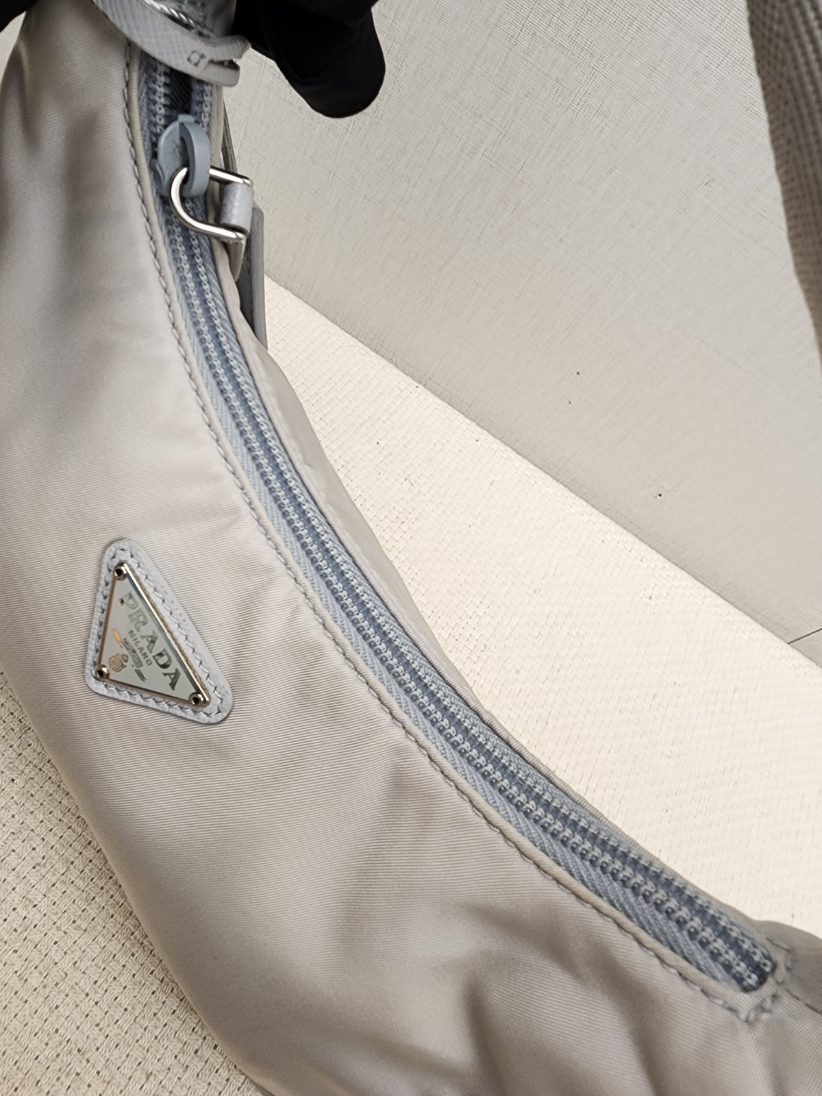 Prada Blue Nylon Re-edition 2000 Hobo