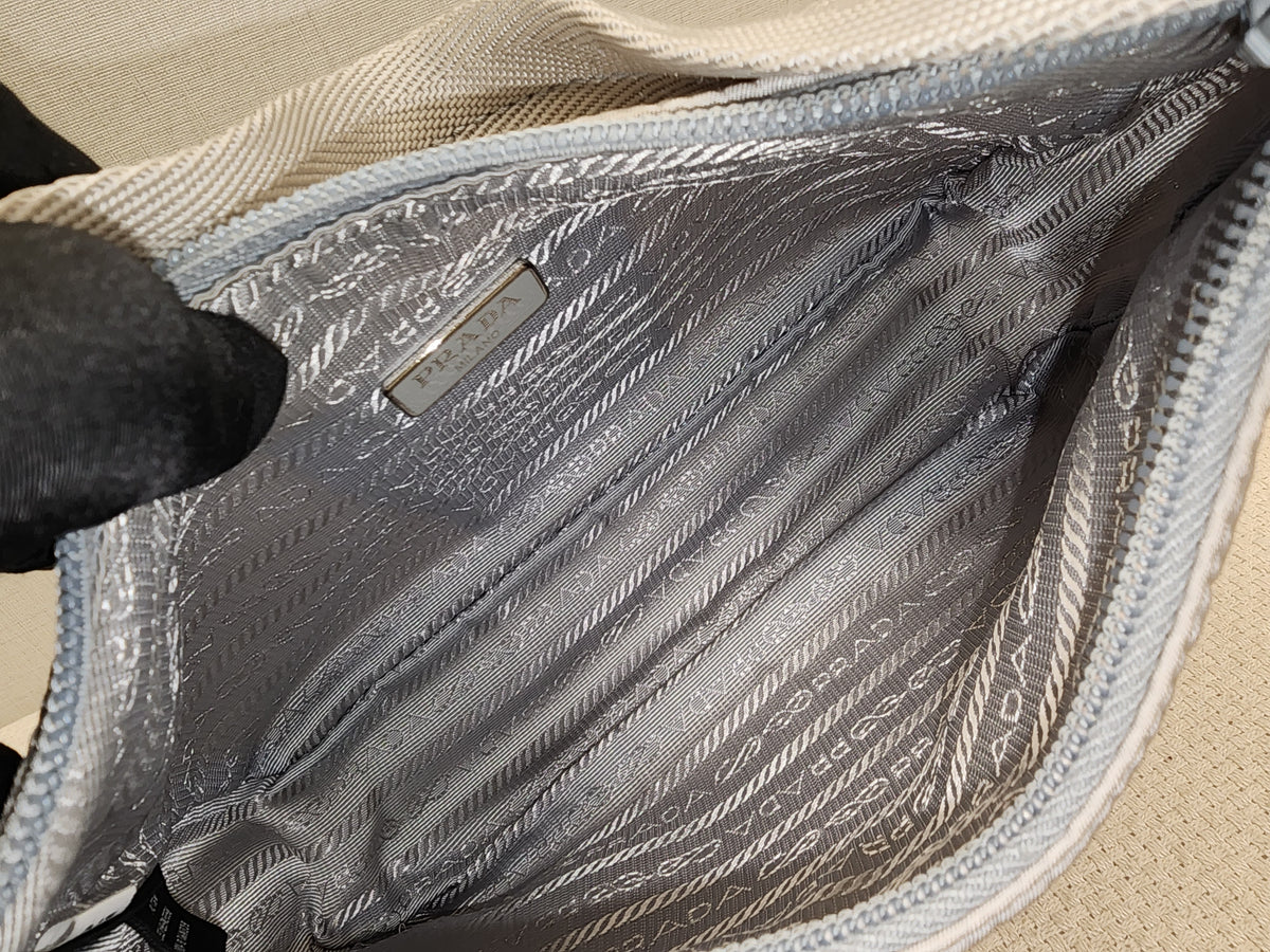 Prada Blue Nylon Re-edition 2000 Hobo