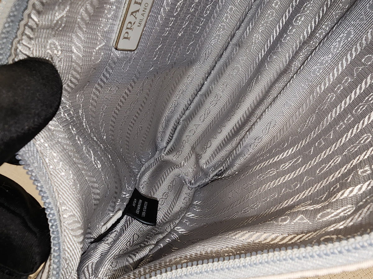 Prada Blue Nylon Re-edition 2000 Hobo