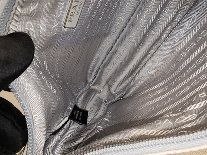 Prada Blue Nylon Re-edition 2000 Hobo