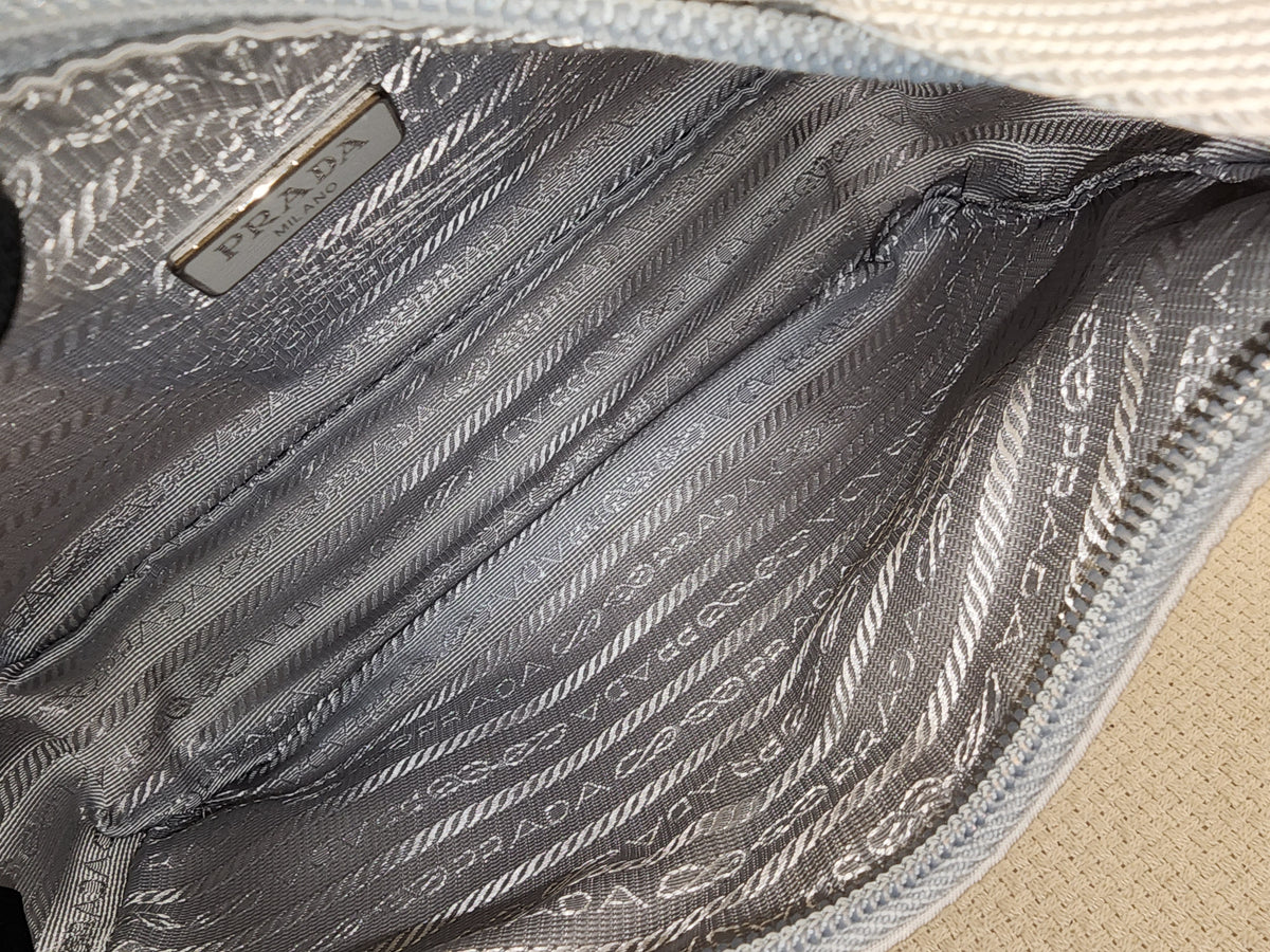 Prada Blue Nylon Re-edition 2000 Hobo