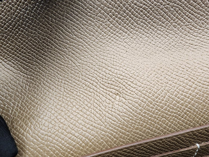 Hermes Etoupe Epsom Kelly Wallet (PHW)