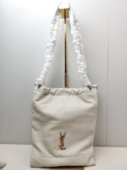 YSL Soft Cream Lambskin Jamie 4.3 Pochon