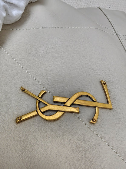 YSL Soft Cream Lambskin Jamie 4.3 Pochon