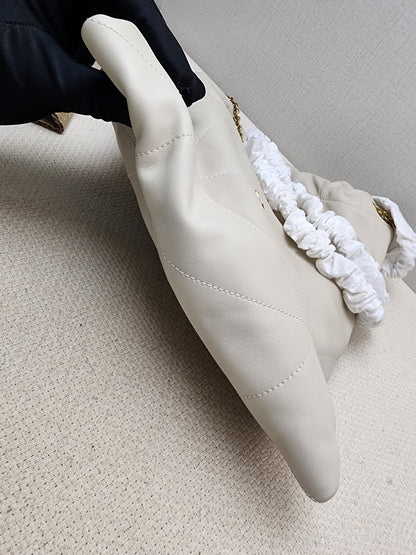 YSL Soft Cream Lambskin Jamie 4.3 Pochon