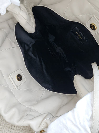YSL Soft Cream Lambskin Jamie 4.3 Pochon