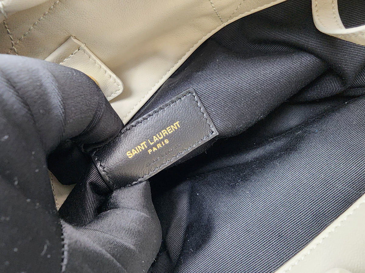 YSL Soft Cream Lambskin Jamie 4.3 Pochon