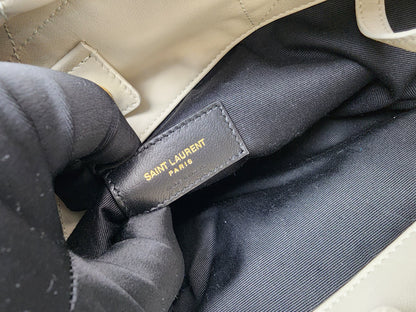 YSL Soft Cream Lambskin Jamie 4.3 Pochon