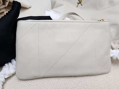 YSL Soft Cream Lambskin Jamie 4.3 Pochon