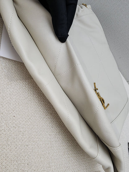 YSL Soft Cream Lambskin Jamie 4.3 Pochon