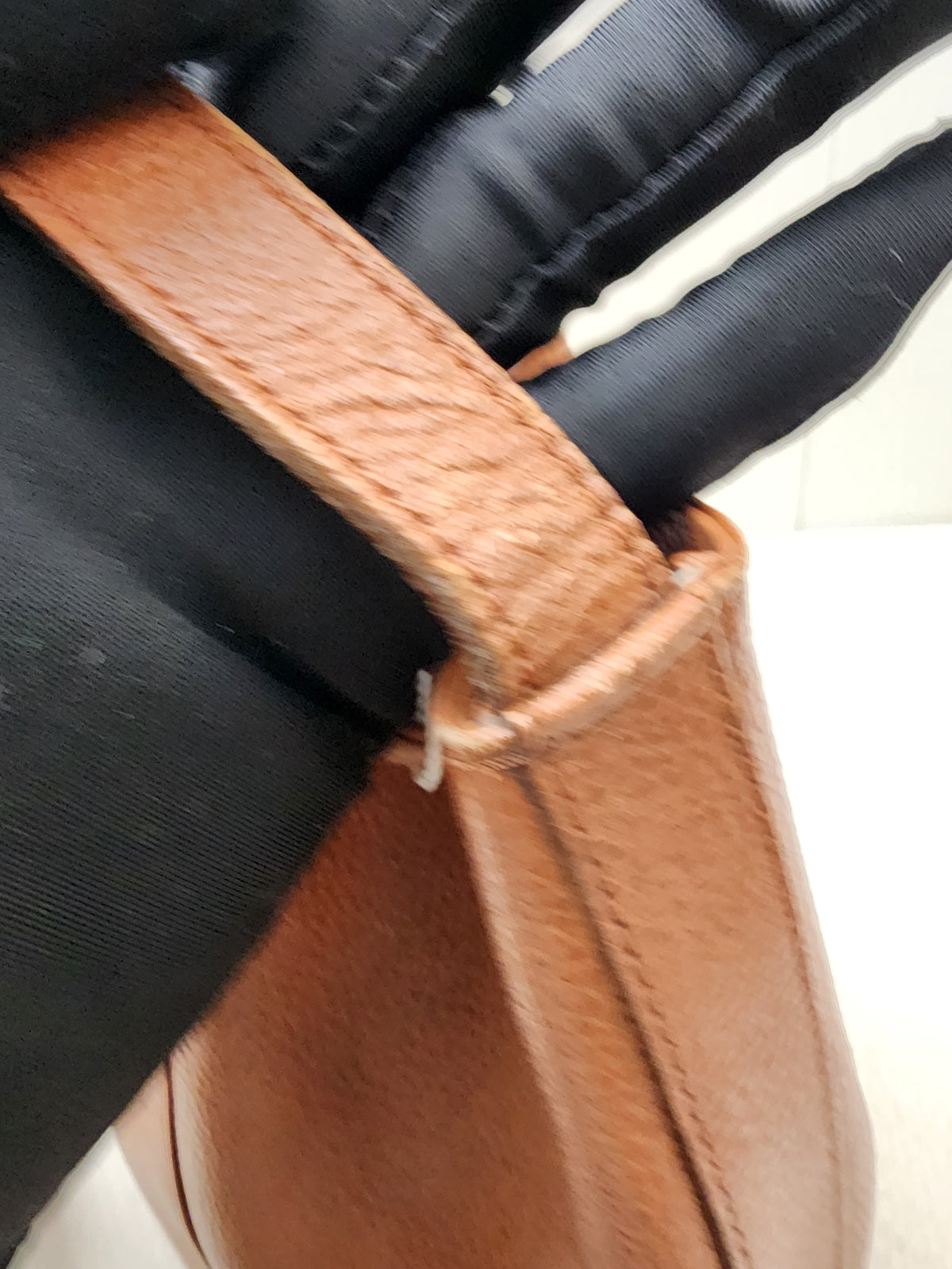YSL Brown Calfskin Vintage Drawstring Bucket Bag