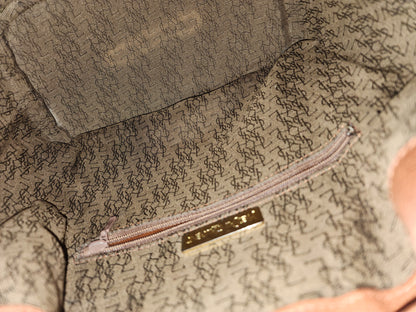 YSL Brown Calfskin Vintage Drawstring Bucket Bag