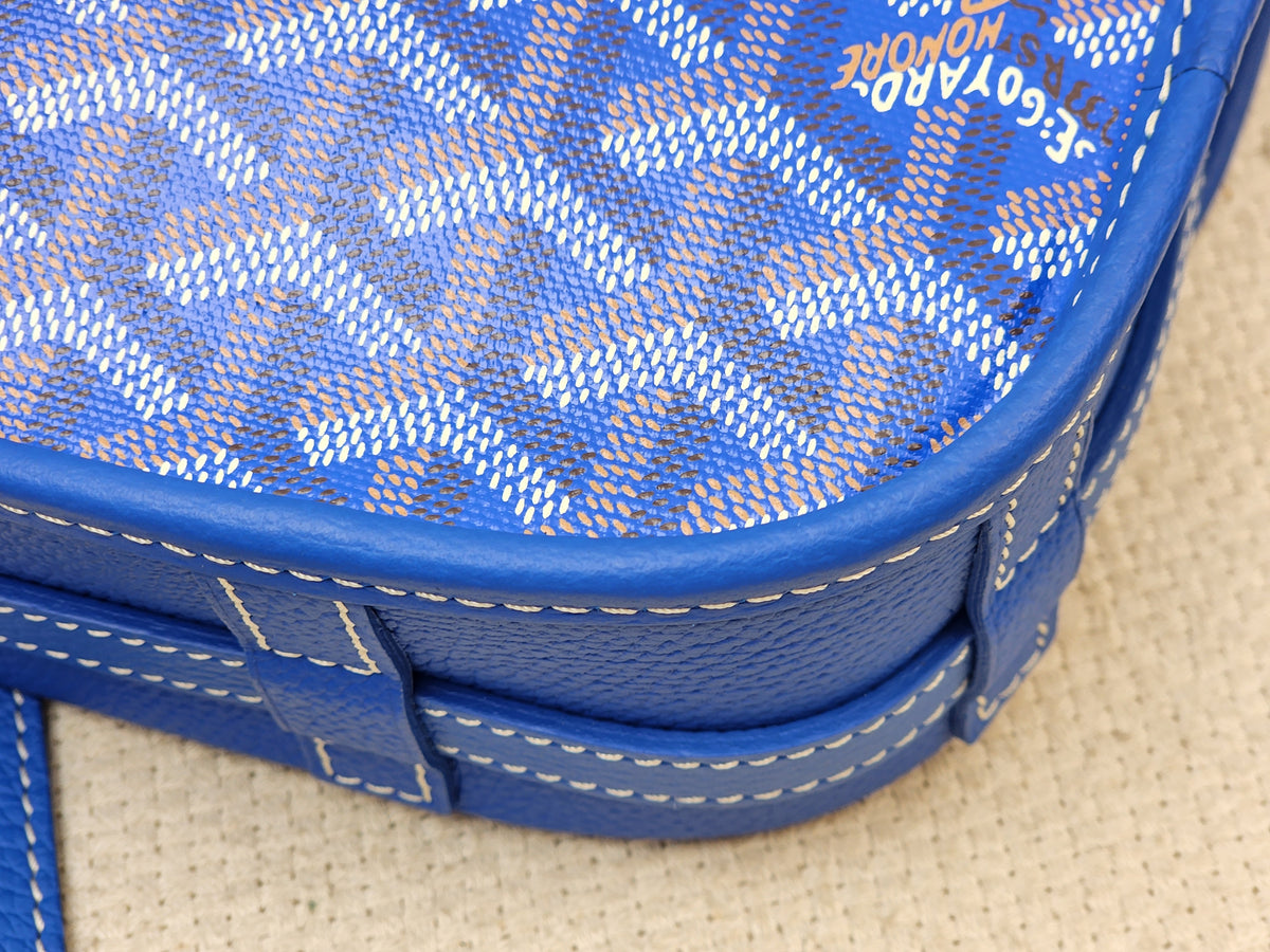 Goyard Blue Belvedere PM