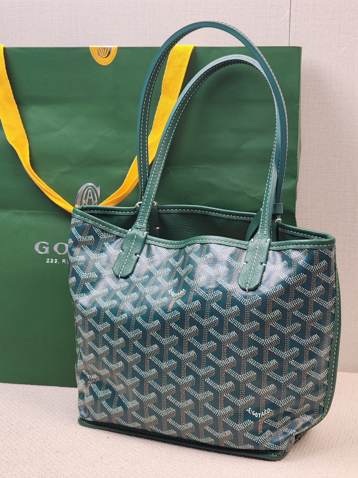 Goyard Green Mini Anjou