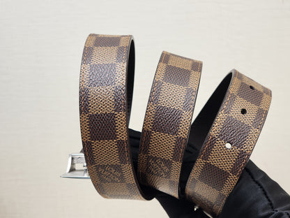 LV Damier Ebene Santur Carre Belt 35mm