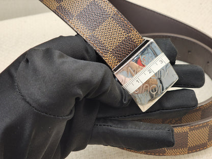 LV Damier Ebene Santur Carre Belt 35mm