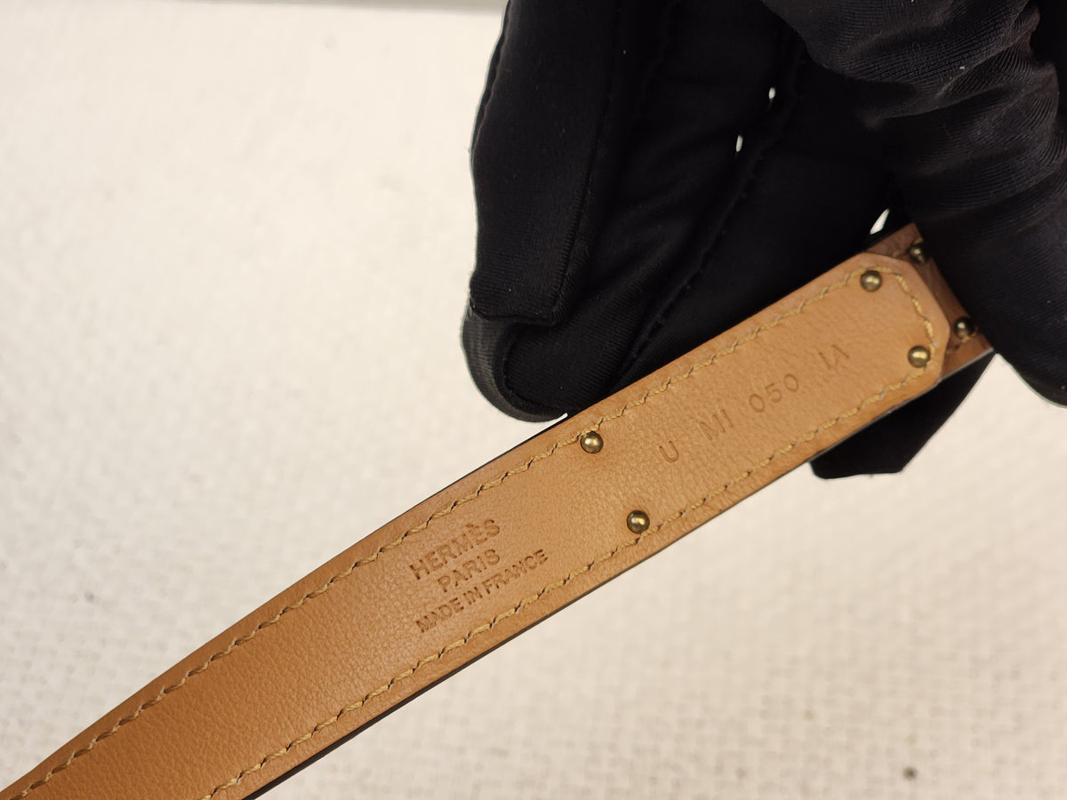 Hermes Etoupe Epsom Kelly 18 Belt (RGHW)