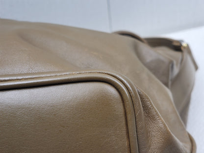 Chanel Brown Lambskin Vintage CC Soft Bucket (GHW)