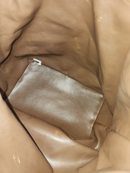 Chanel Brown Lambskin Vintage CC Soft Bucket (GHW)