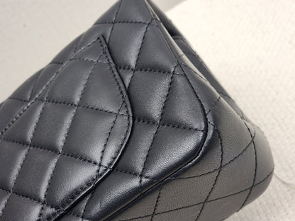 Chanel Black Lambskin Mini Rectangular w Pearl Crush (GHW)