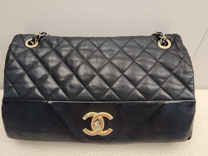 Chanel Black Calfskin Soft Elegance Flap (GHW)