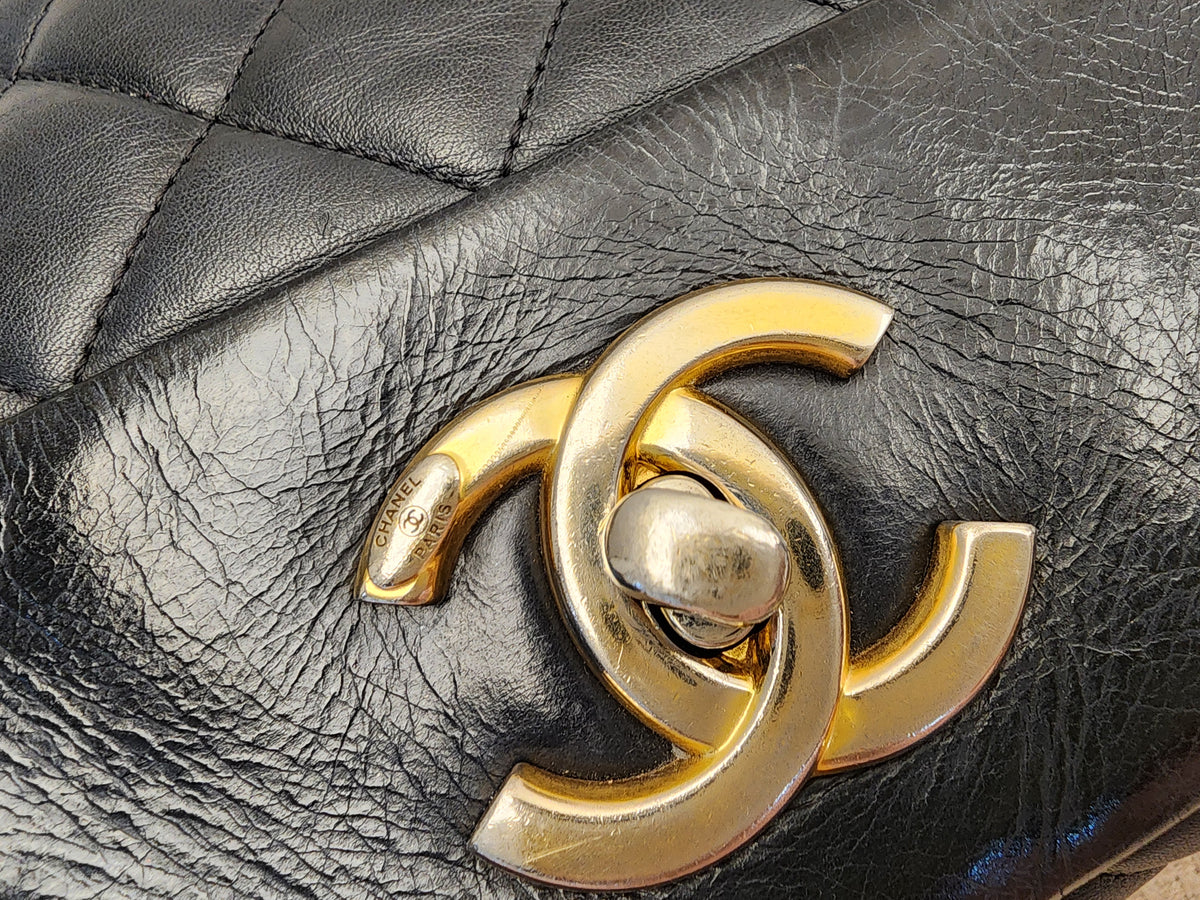 Chanel Black Calfskin Soft Elegance Flap (GHW)