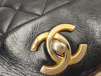 Chanel Black Calfskin Soft Elegance Flap (GHW)