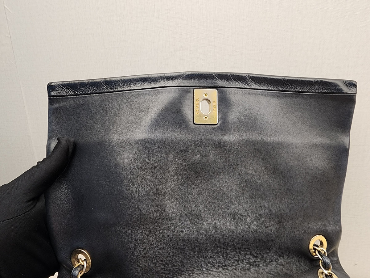 Chanel Black Calfskin Soft Elegance Flap (GHW)