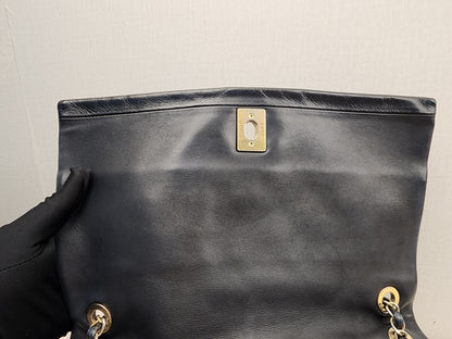 Chanel Black Calfskin Soft Elegance Flap (GHW)