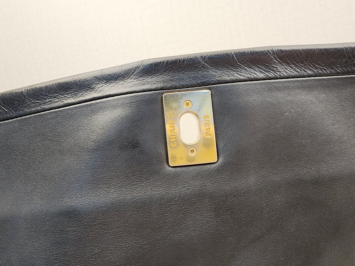 Chanel Black Calfskin Soft Elegance Flap (GHW)