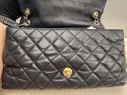 Chanel Black Calfskin Soft Elegance Flap (GHW)