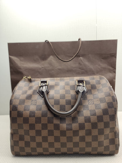 LV Damier Ebene Speedy 30 Bandouliere