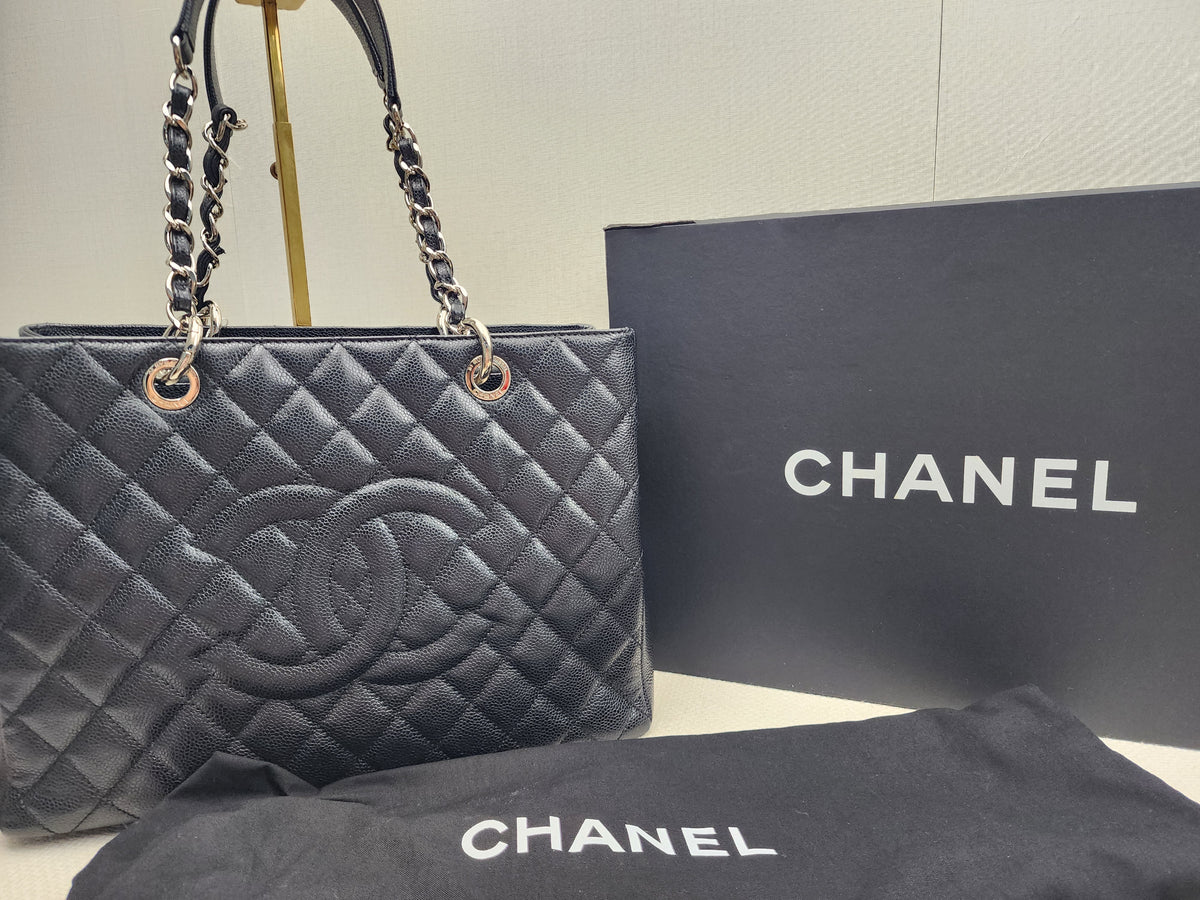 Chanel Black Caviar GST (SHW)