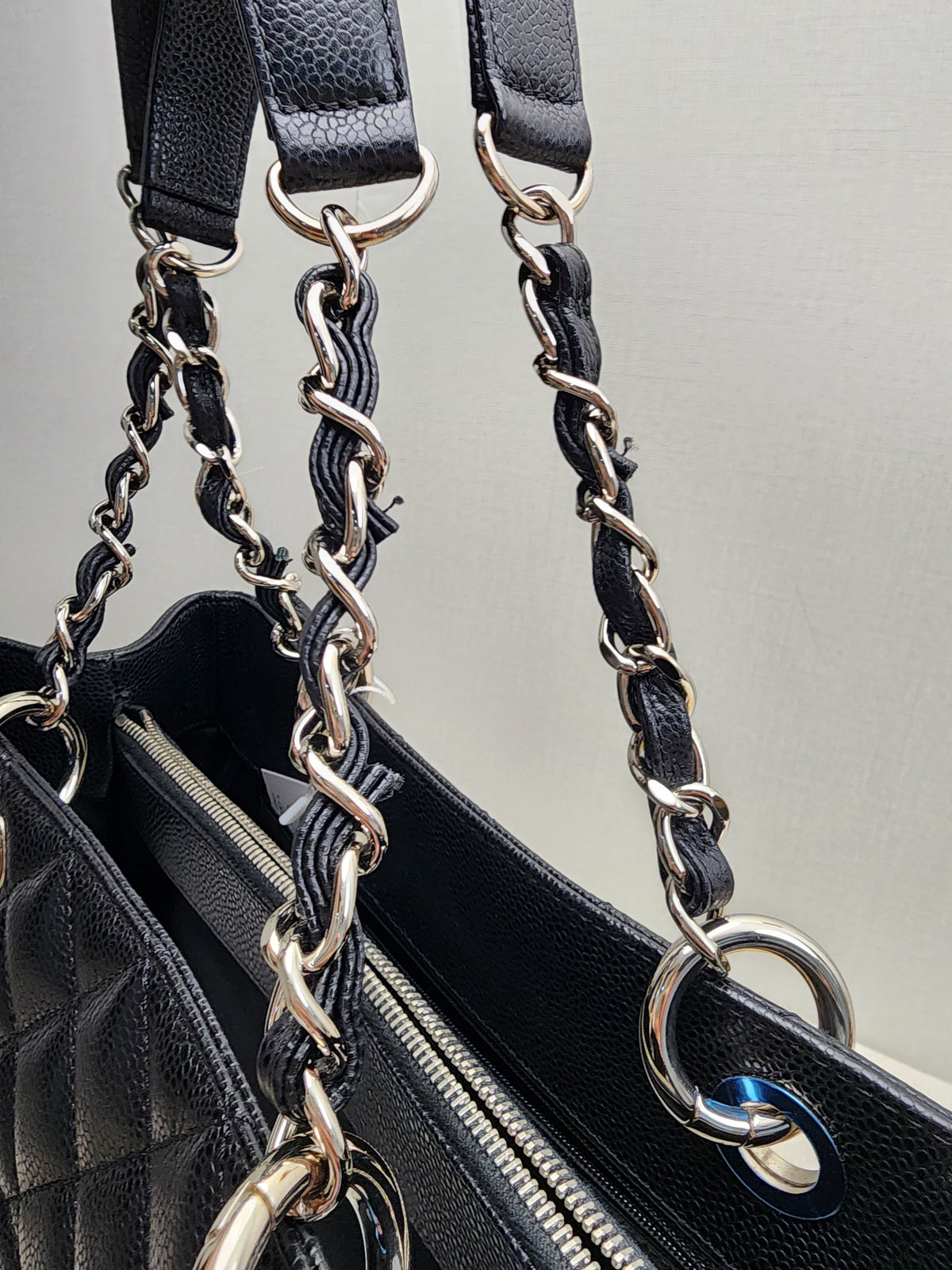 Chanel Black Caviar GST (SHW)