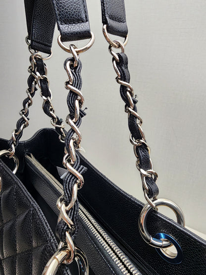 Chanel Black Caviar GST (SHW)